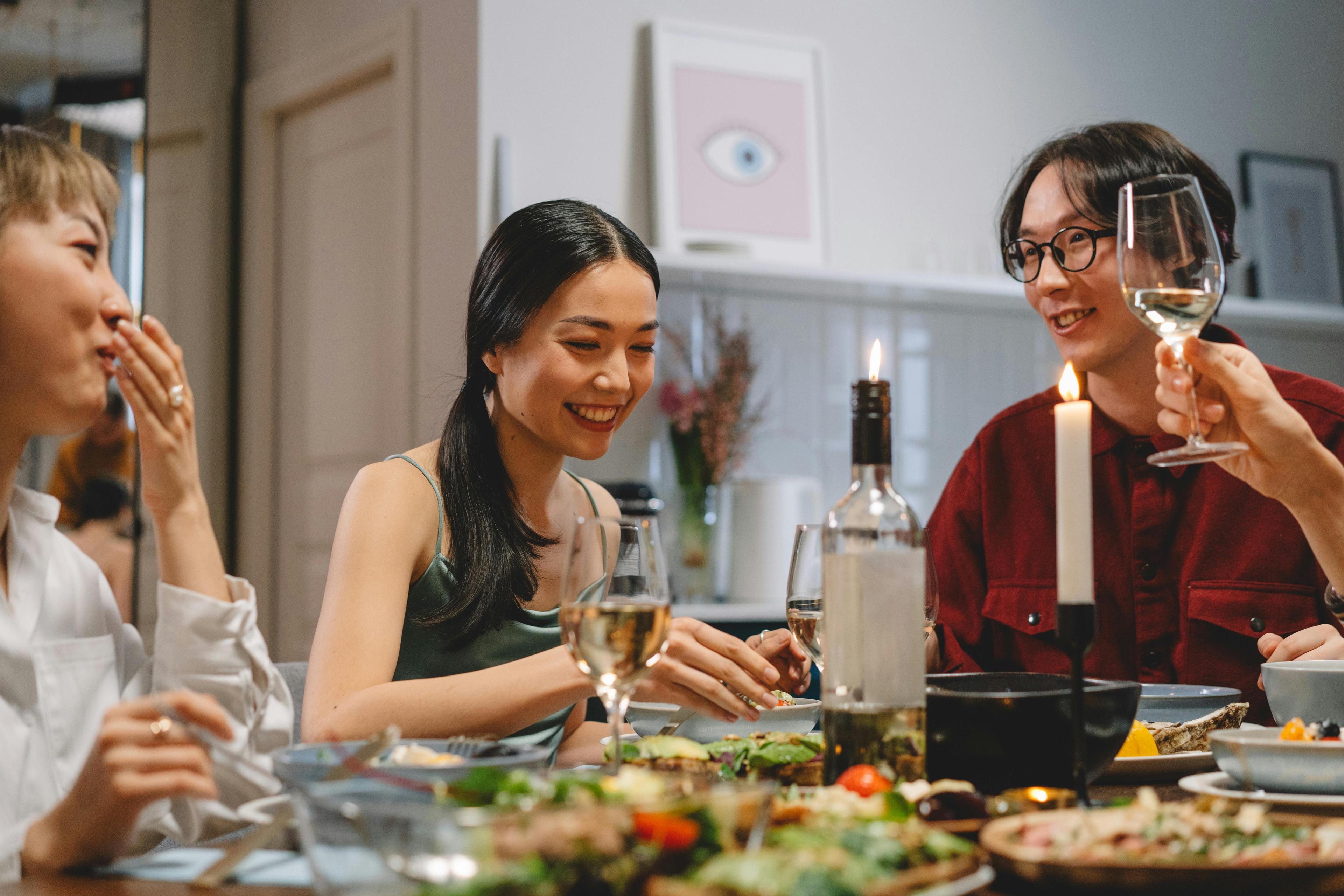 People dining together